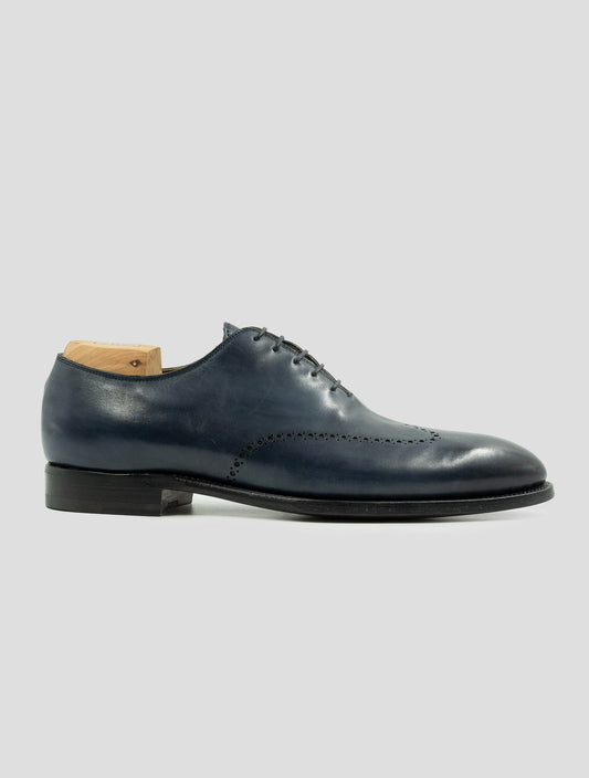Kiton Blue Leather Dress Shoes