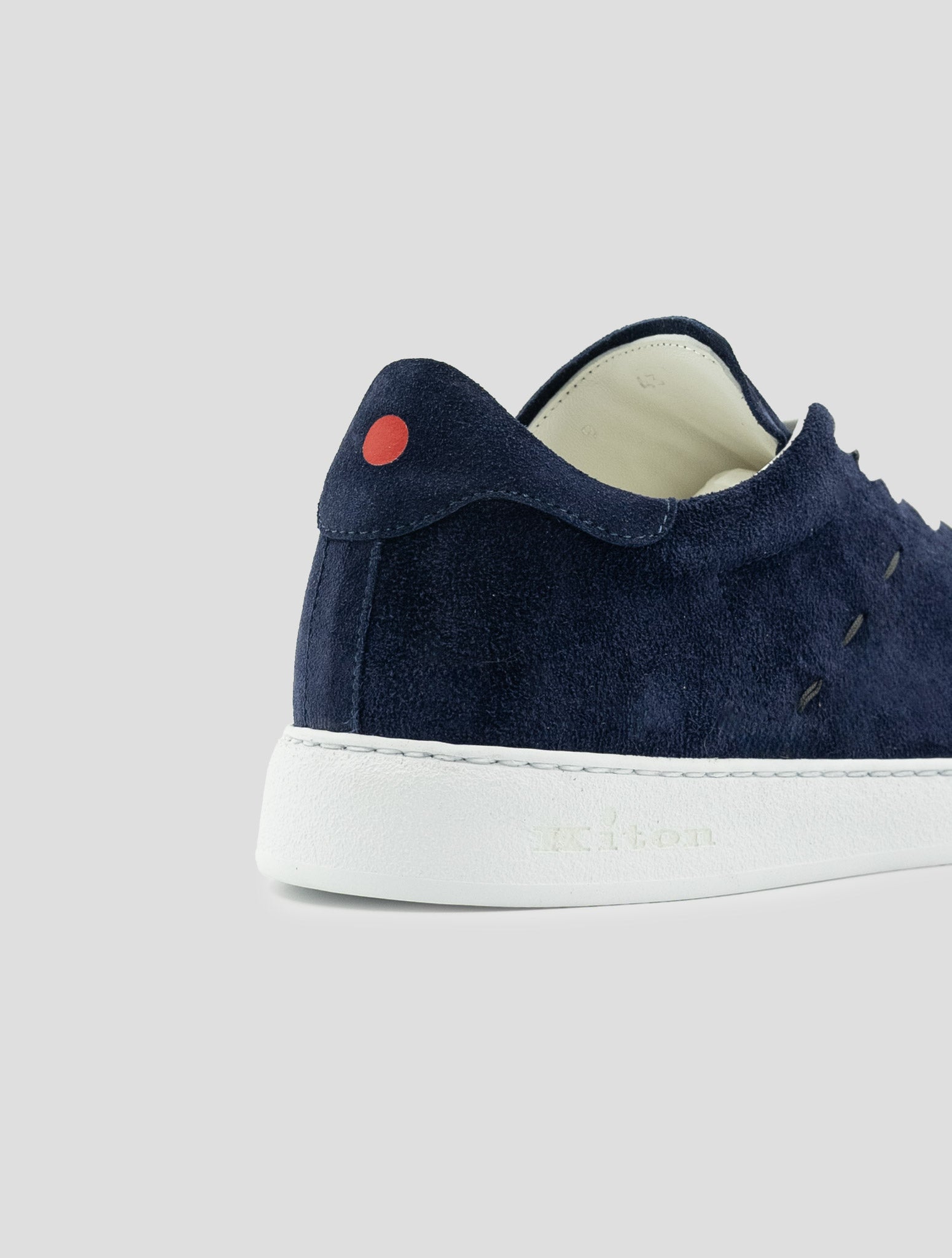 Kiton Blue Leather Sneakers