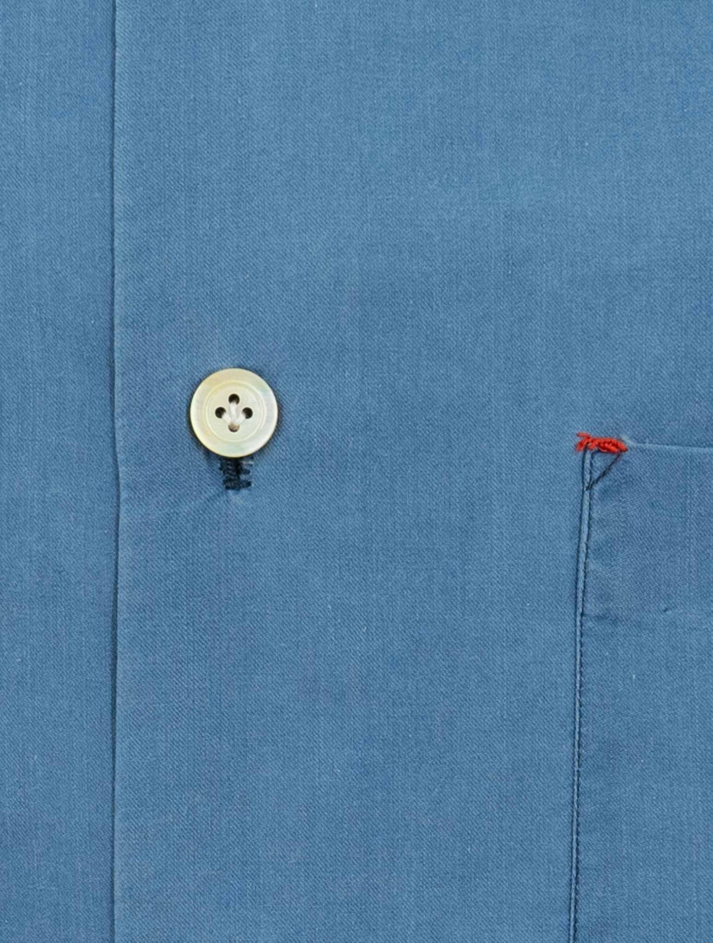 Kiton Blue Cotton Shirt