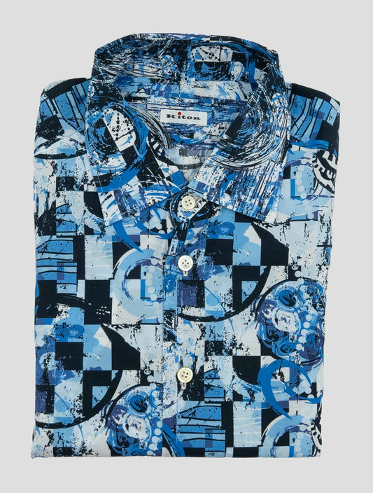 Kiton Multicolor Cotton Shirt
