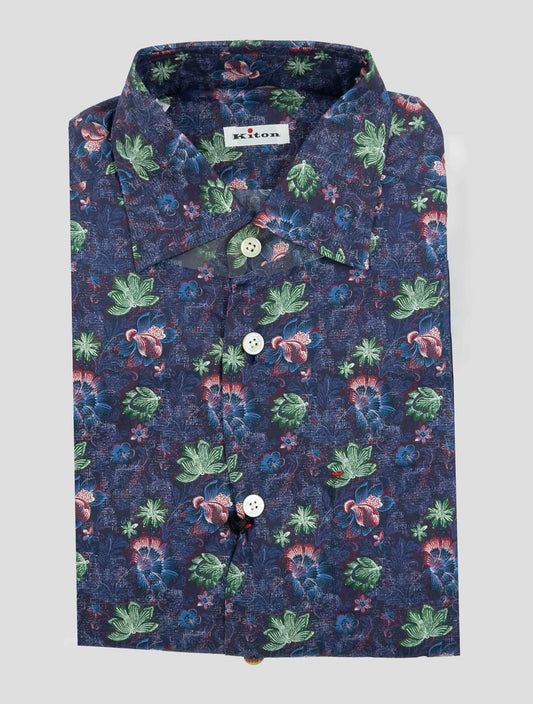 Kiton Multicolor Cotton  Shirt