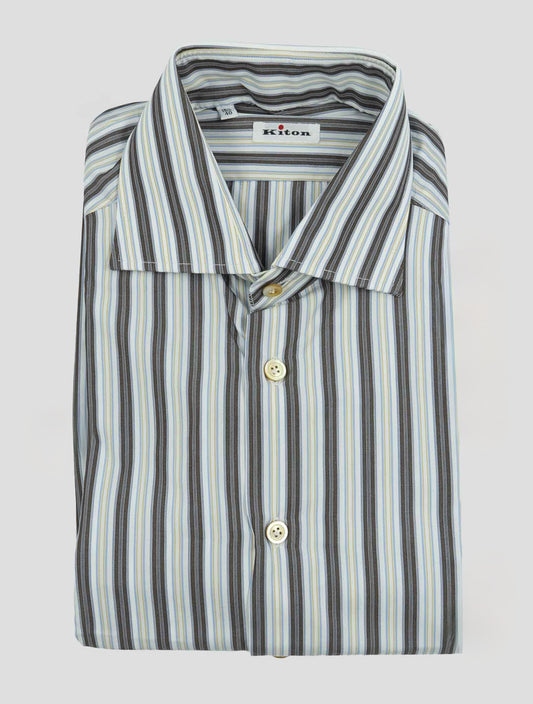 Kiton Multicolor Cotton  Shirt