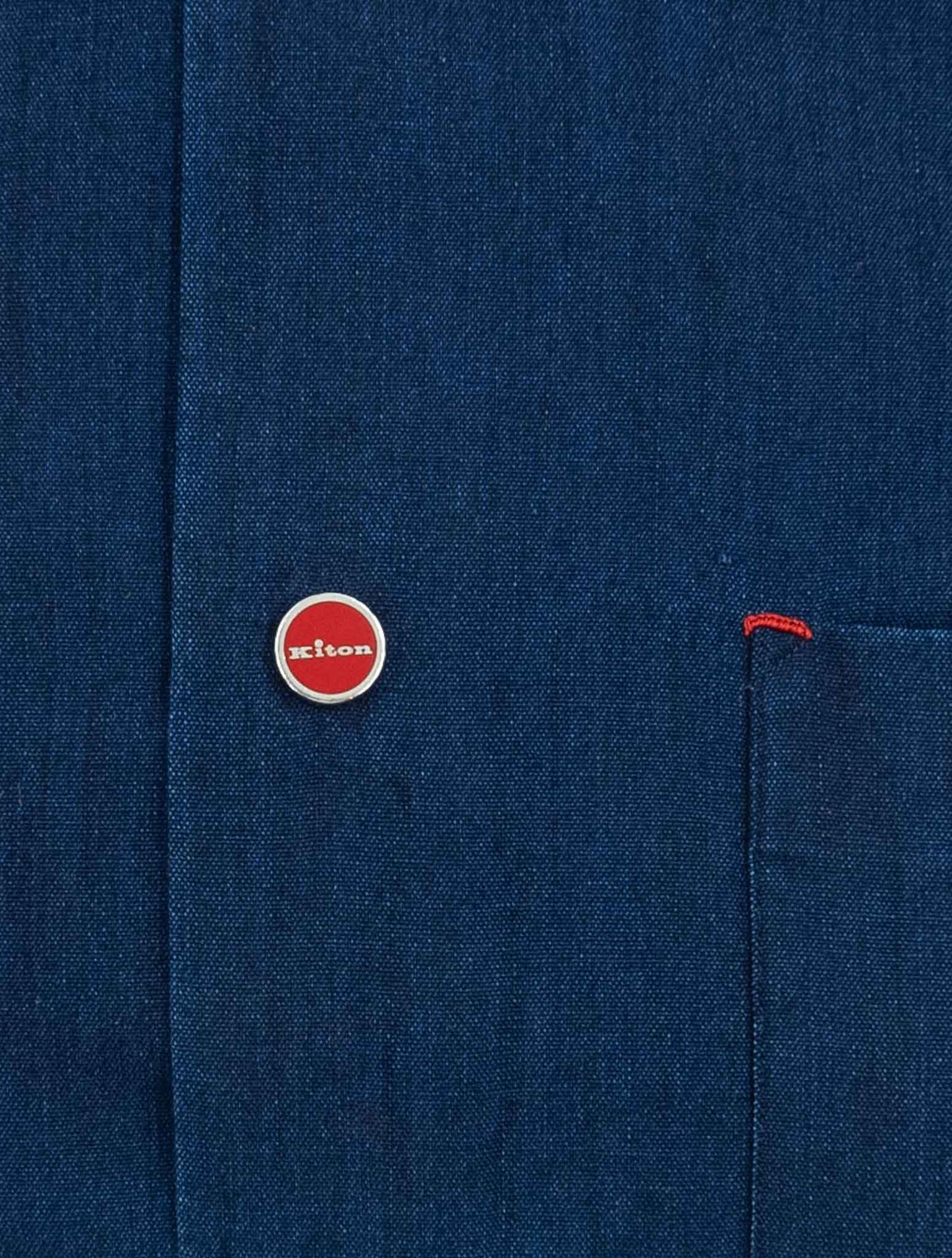 Kiton Denim Cotton Lyocell Nerano Shirt