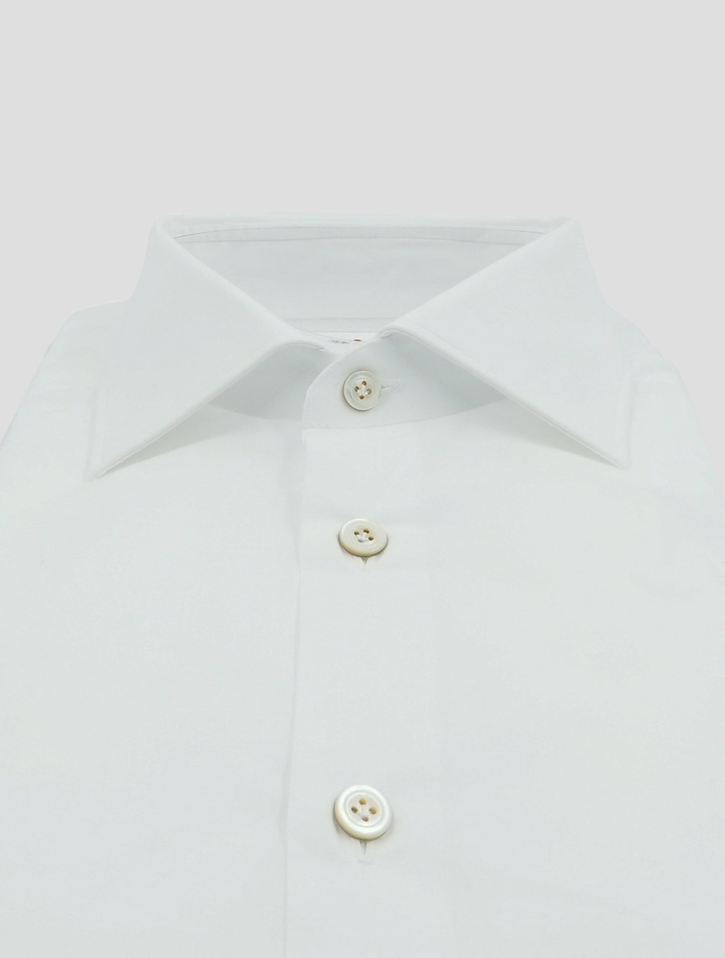 Kiton White Cotton Shirt