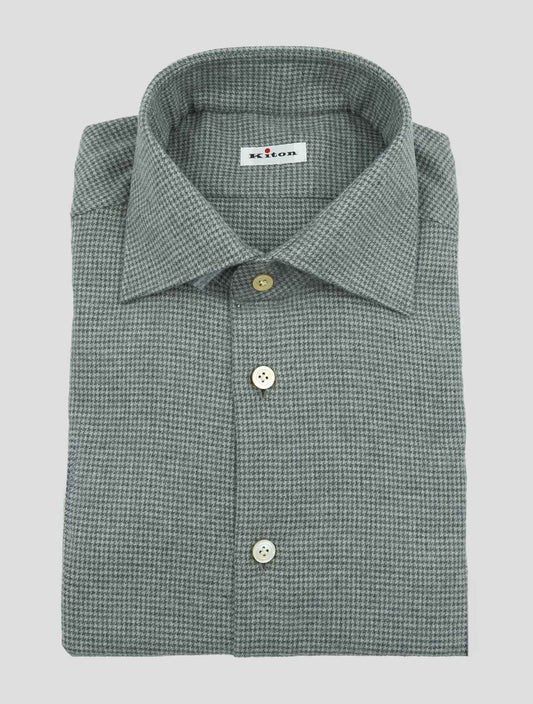 Kiton Gray Cotton Shirt
