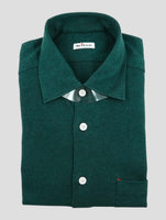 Kiton Green Cotton Cashmere Nerano Shirt