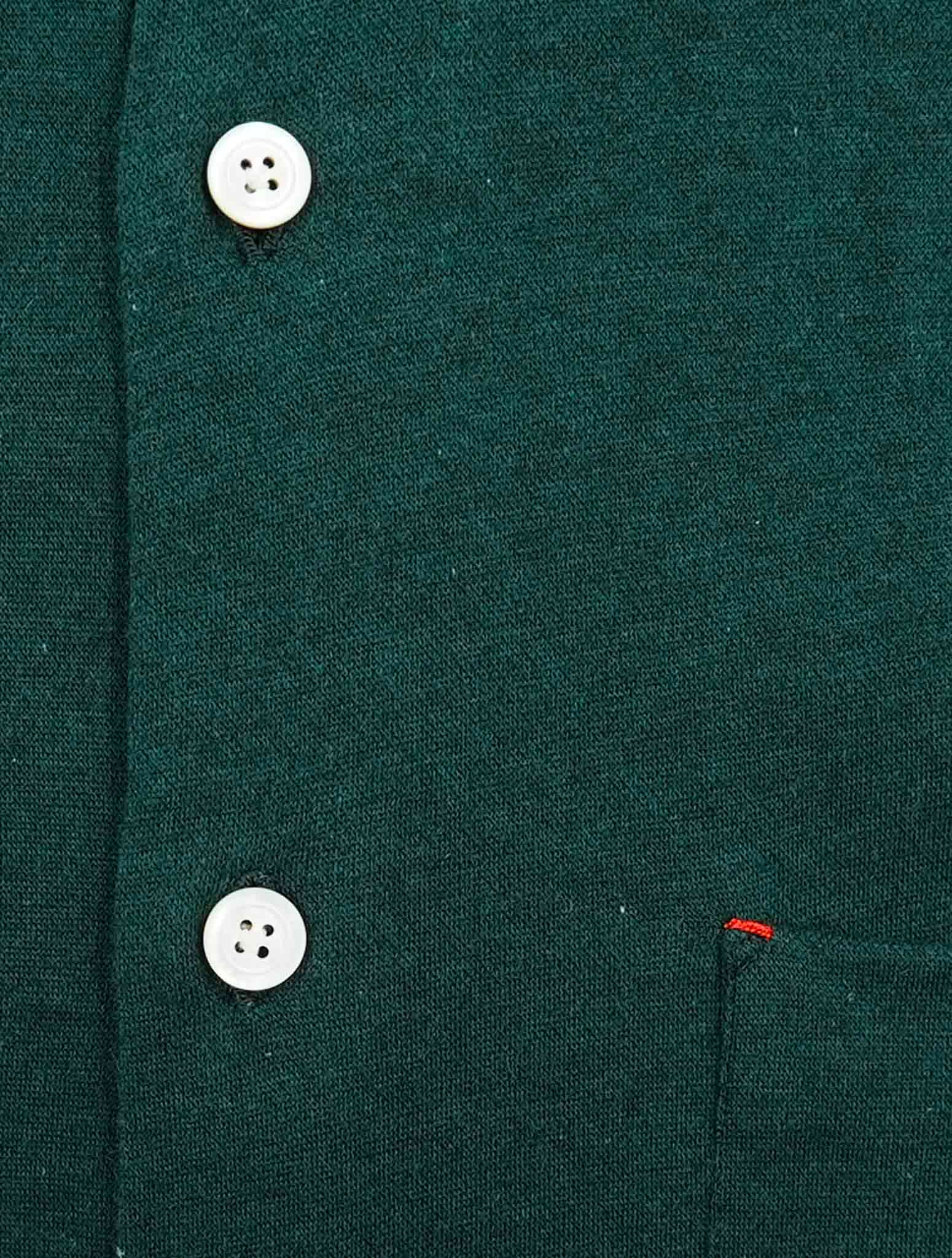 Kiton Green Cotton Cashmere Nerano Shirt