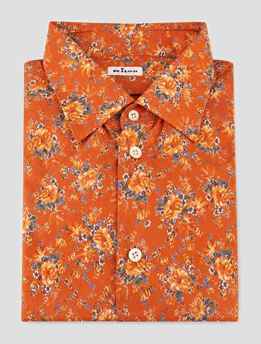 Kiton Multicolor Cotton Shirt