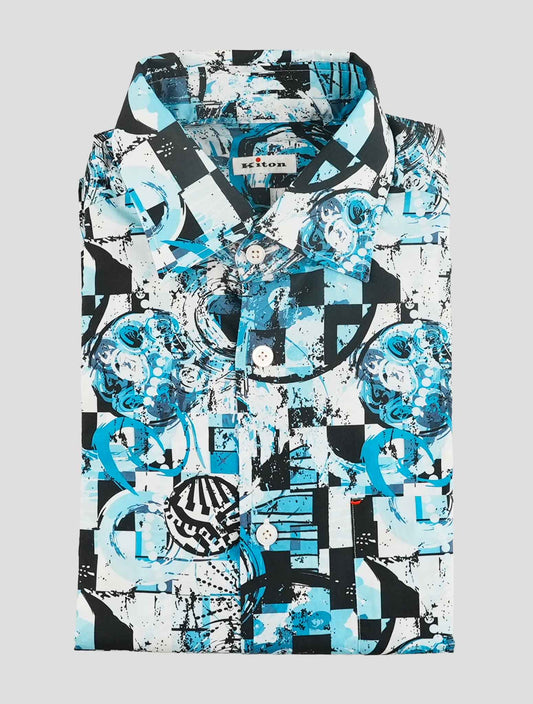 Kiton Multicolor Cotton Shirt