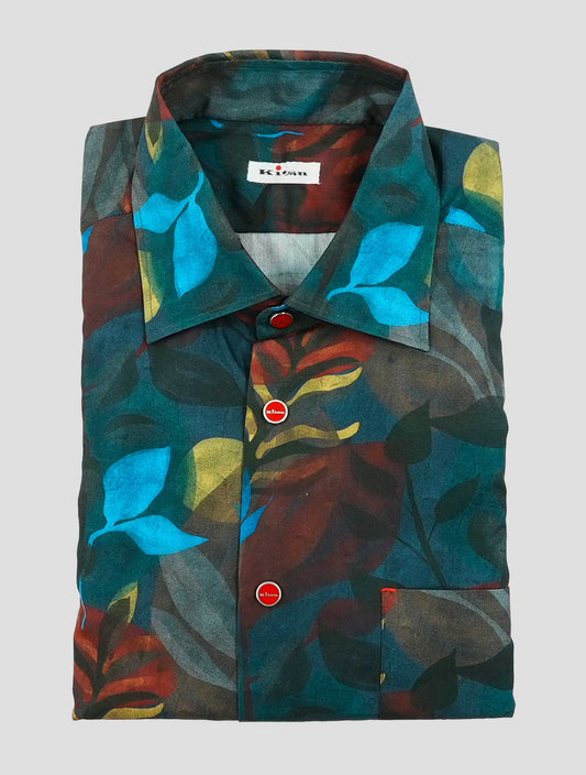 Kiton Multicolor Cotton Shirt