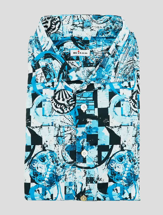 Kiton Multicolor Cotton Shirt