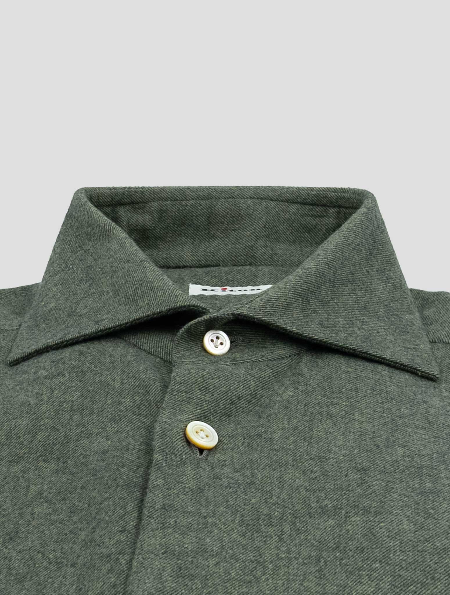 Kiton Green Cotton Shirt