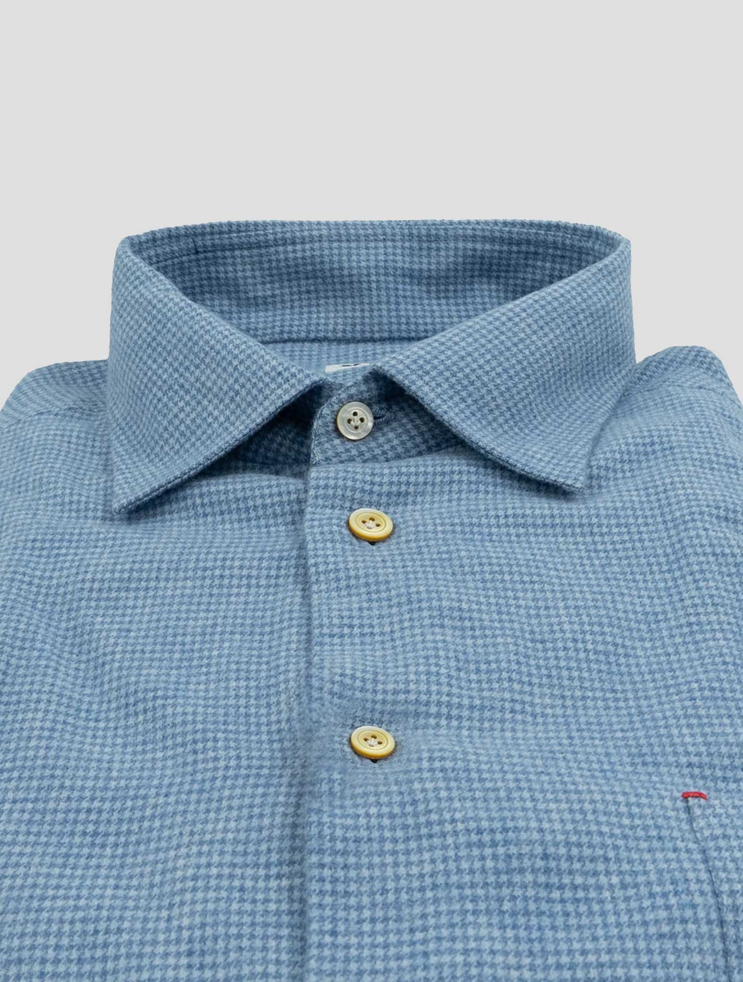 Kiton Light Blue Cotton Shirt