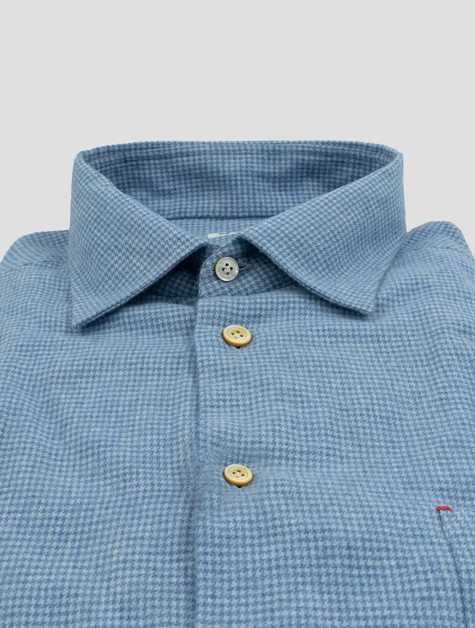 Kiton Light Blue Cotton Shirt