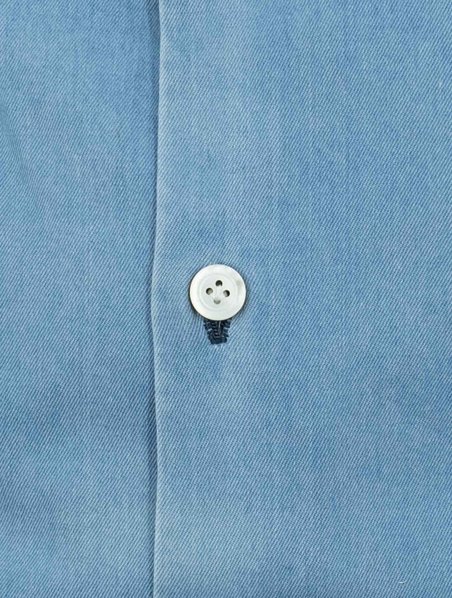 Kiton Denim Cotton Shirt