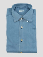 Kiton Light Blue Cotton Shirt