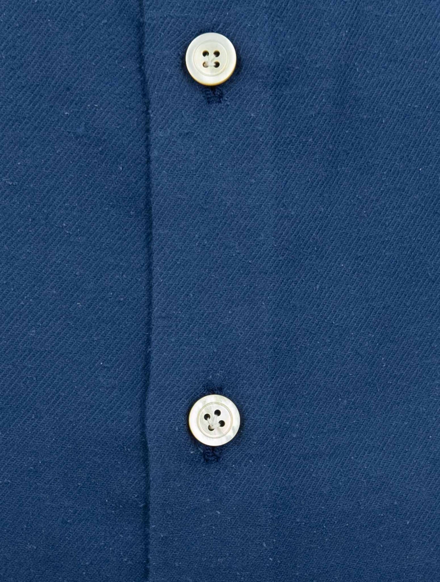 Kiton Blue Cotton Cashmere Shirt
