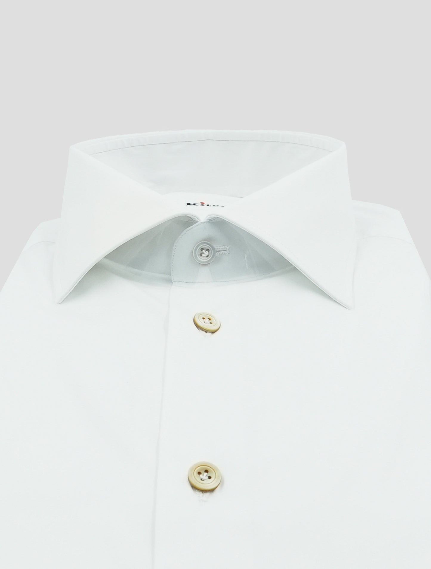 Kiton White Cotton Pa Ea Shirt