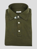 Kiton Green Cotton Polo Shirt