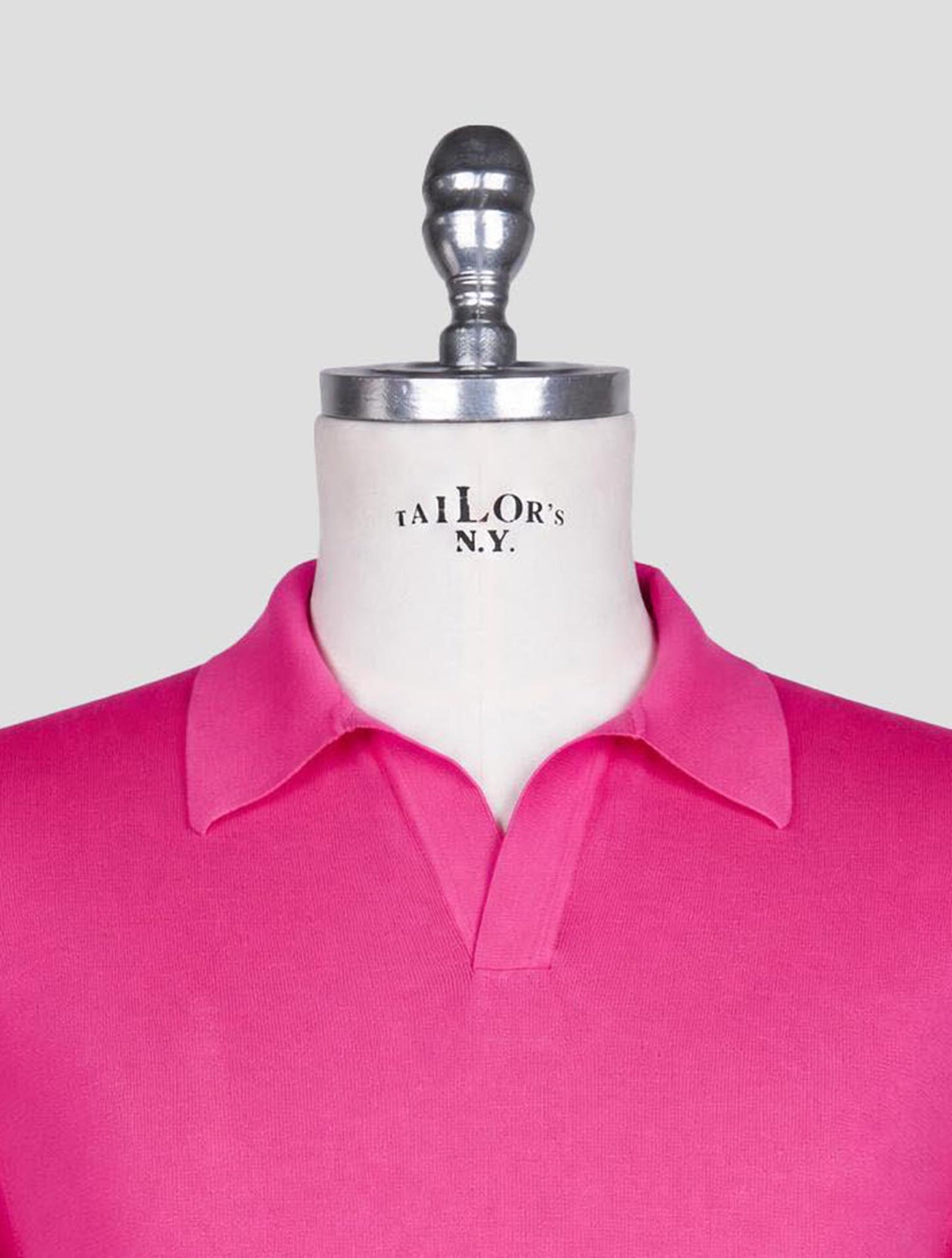 Kiton Knt Pink Cotton Polo