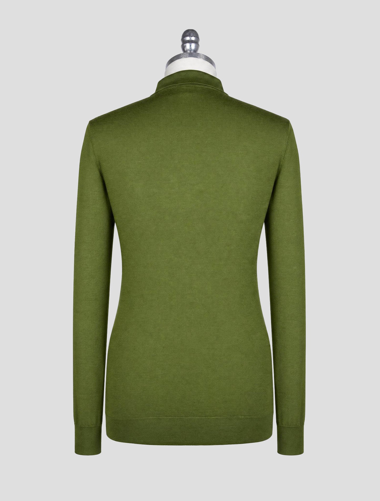 Kiton Green Cotton Sweater Polo