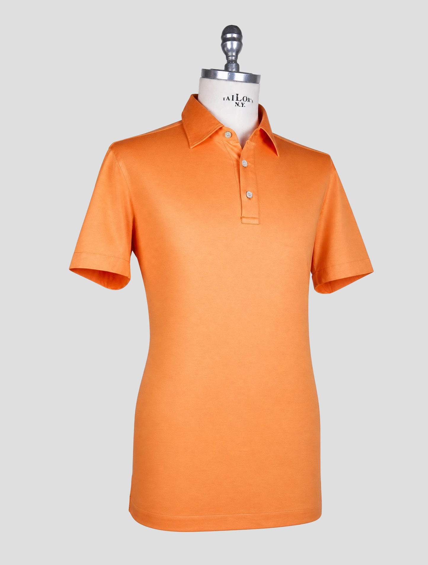 Kiton Orange Cotton Positano Polo