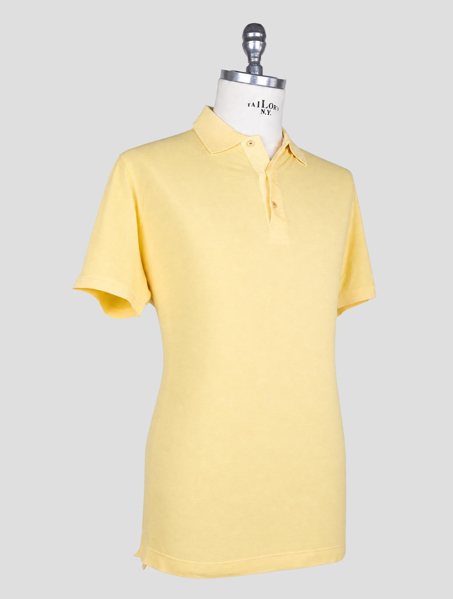 Kiton Light Blue Cotton Polo
