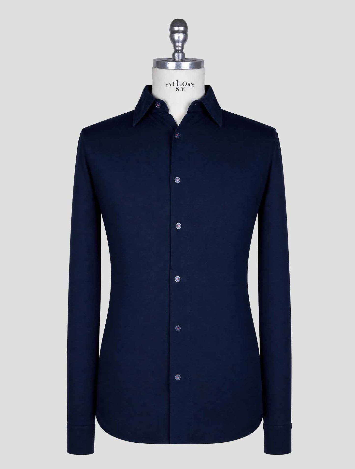 Kiton Blue Cotton Shirts
