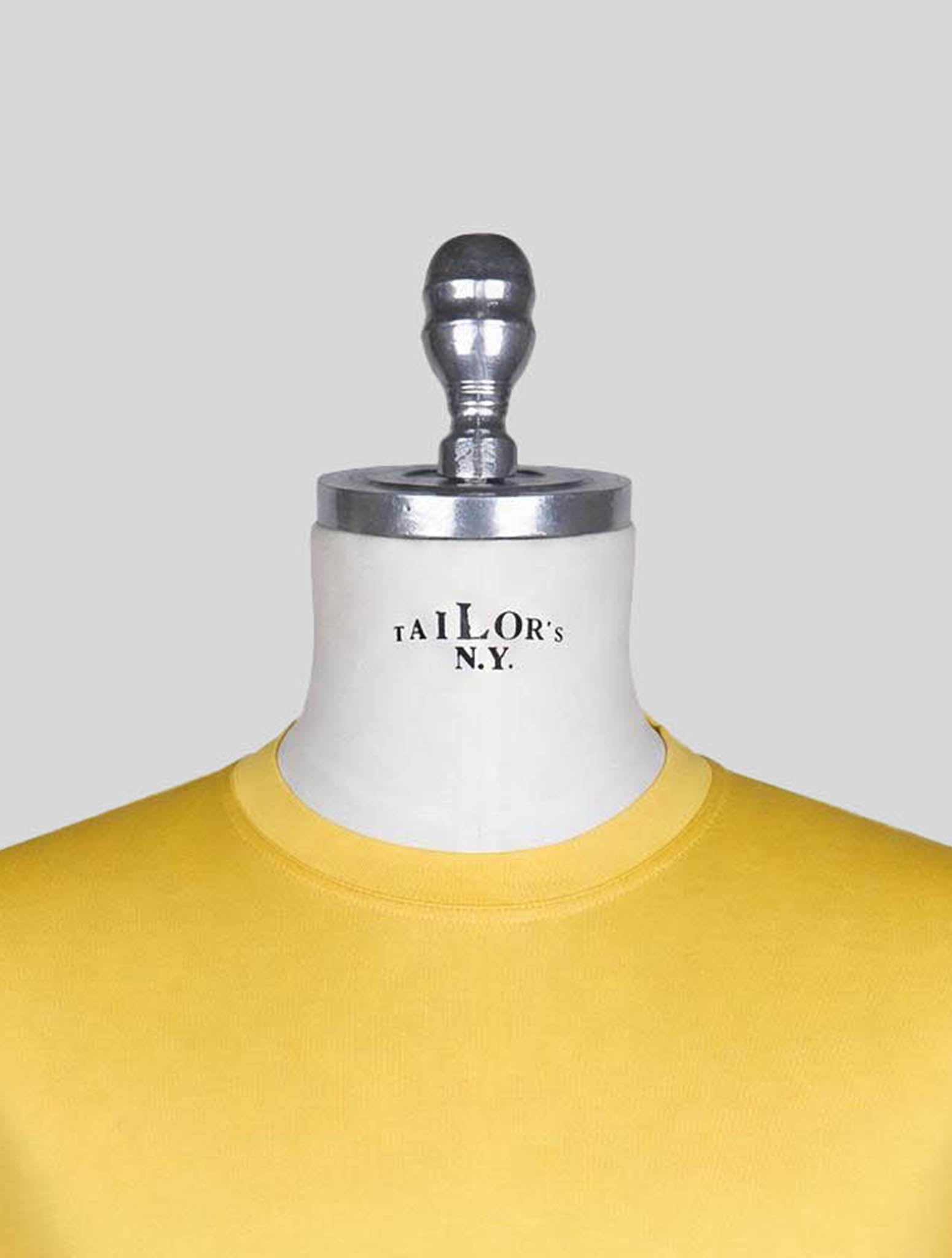 Kiton Yellow Cotton T-Shirt