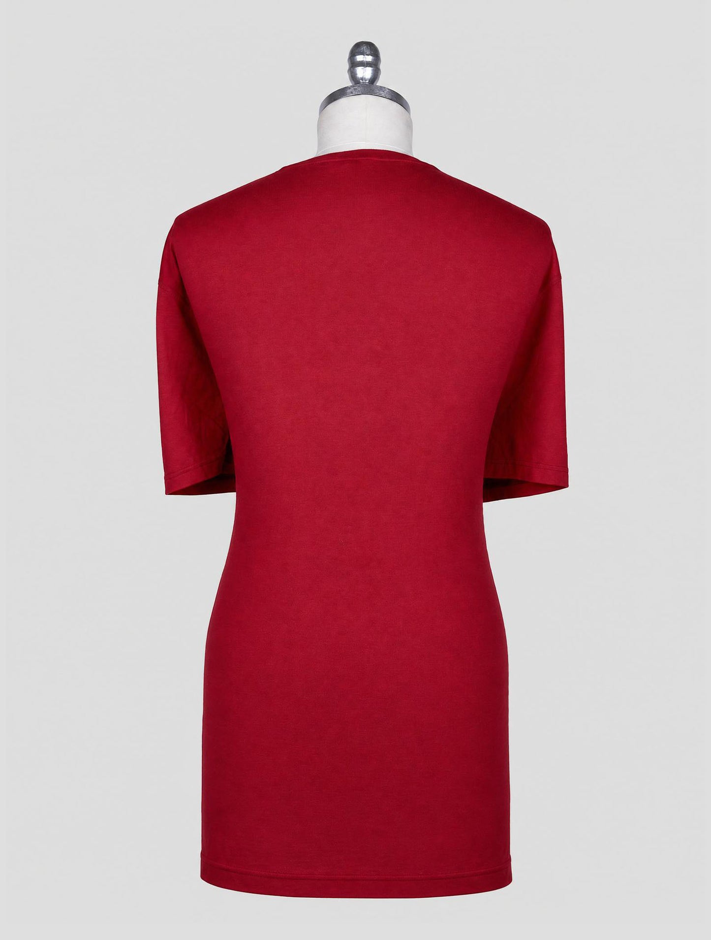 Kiton Burgundy Cotton Cashmere T-Shirt