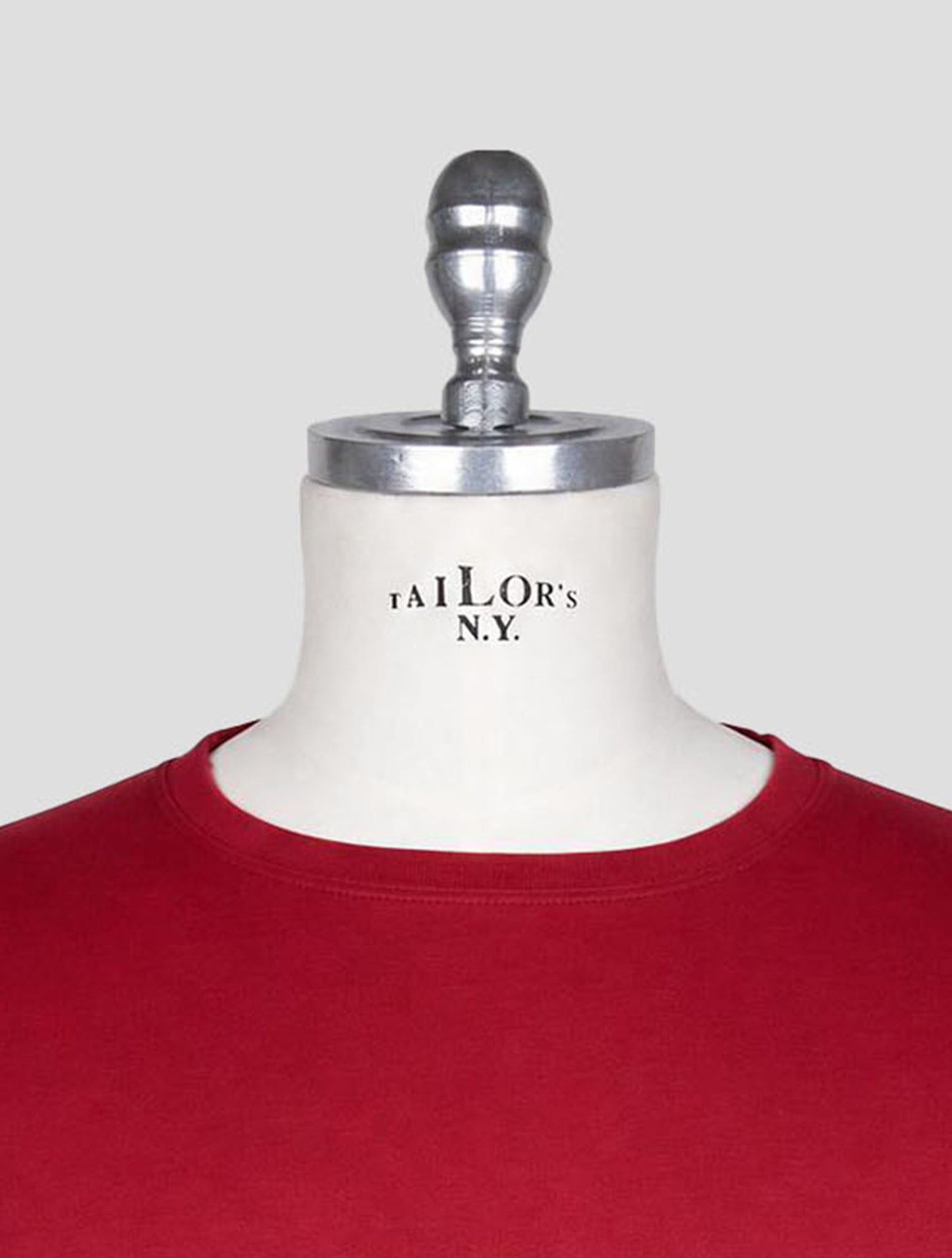 Kiton Burgundy Cotton Cashmere T-Shirt