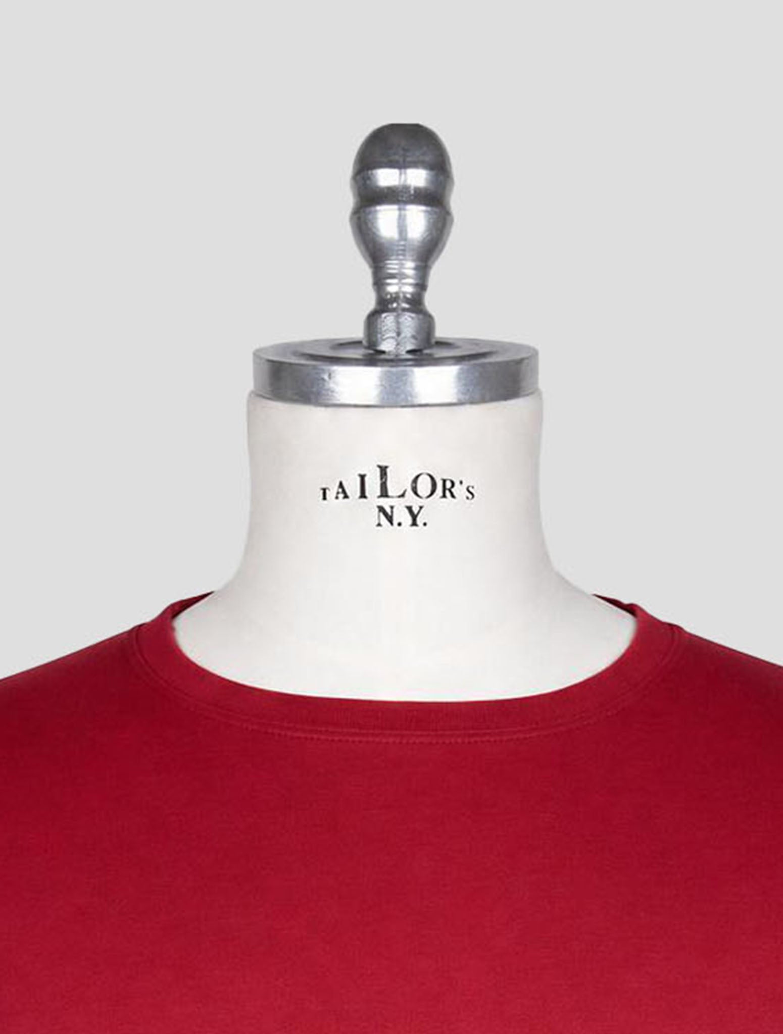Kiton Burgundy Cotton Cashmere T-Shirt
