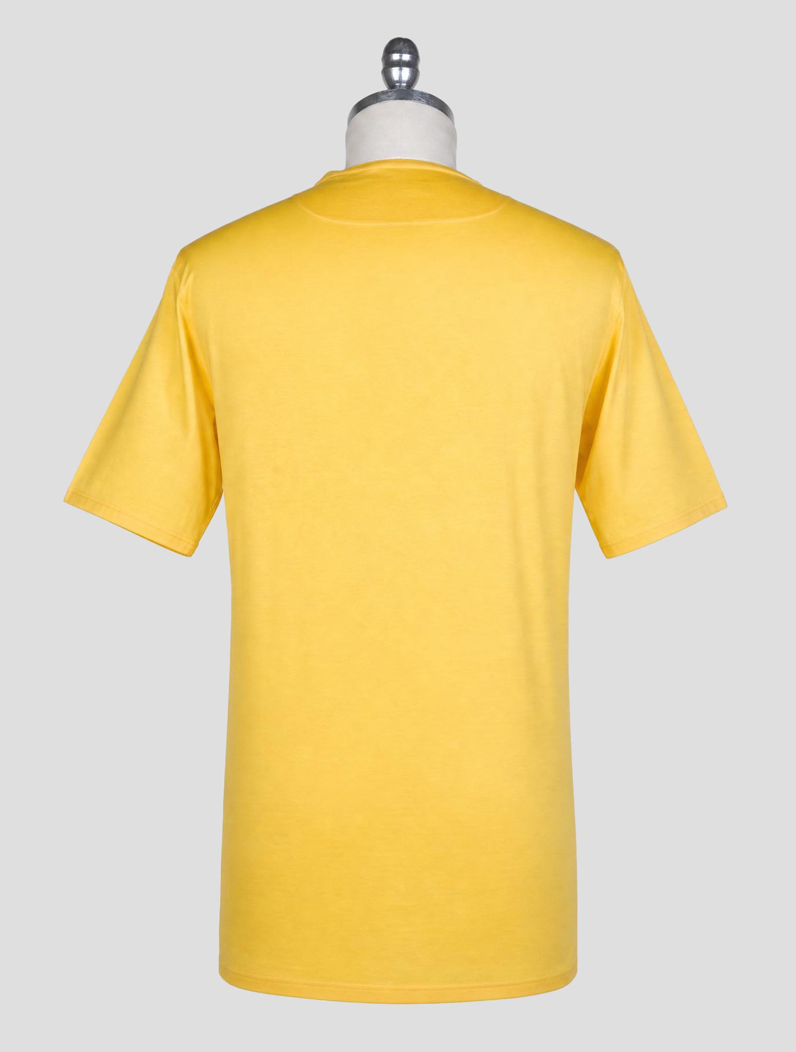 Kiton Knt Yellow Cotton T-Shirt