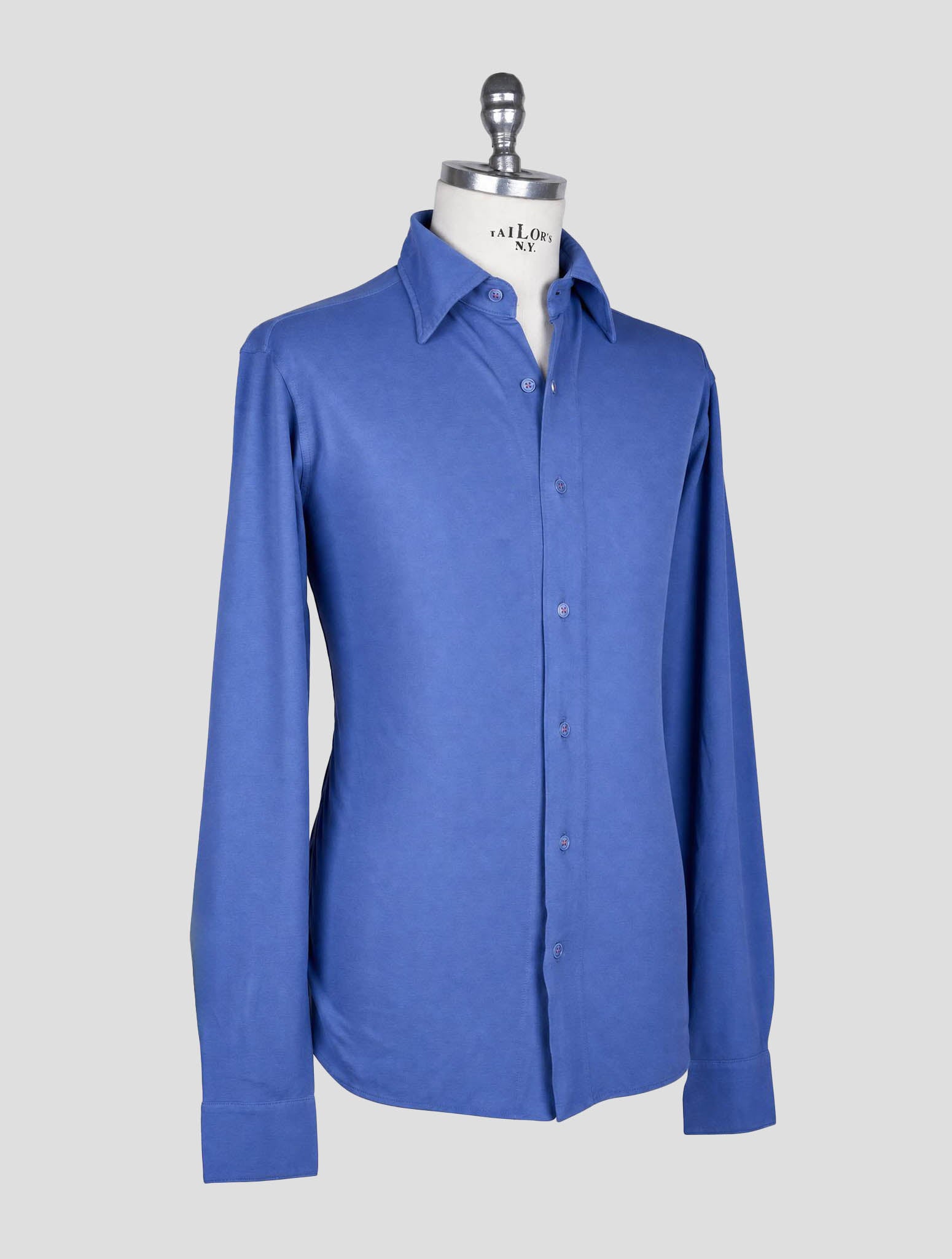 Kiton Light Blue Cotton Shirt