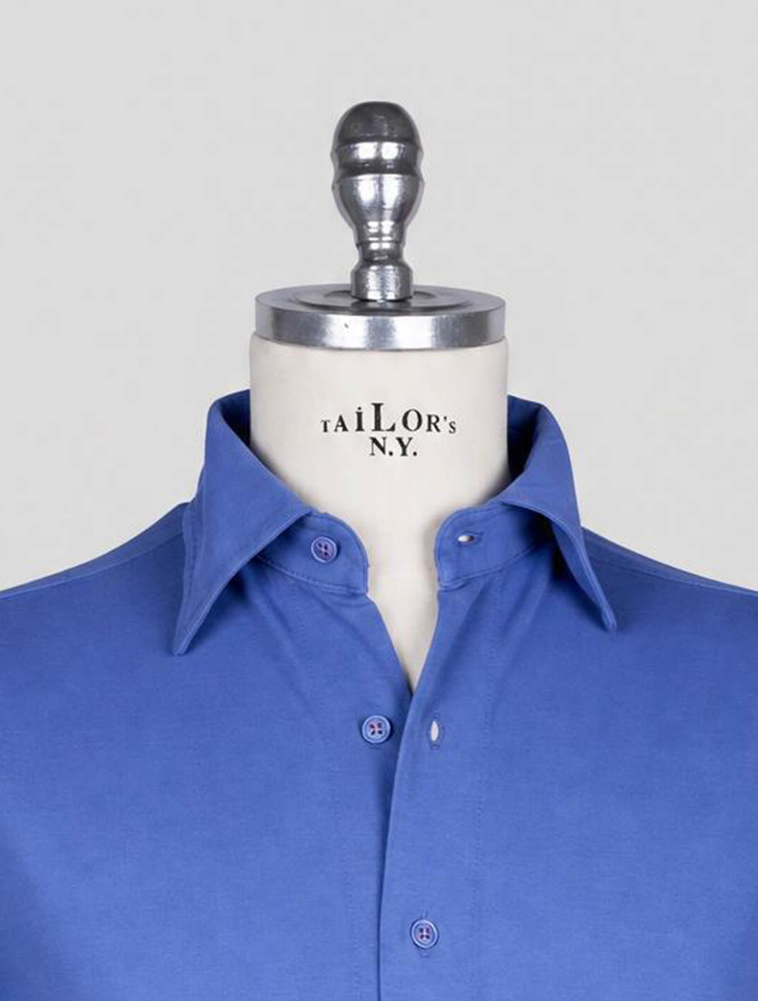 Kiton Light Blue Cotton Shirt
