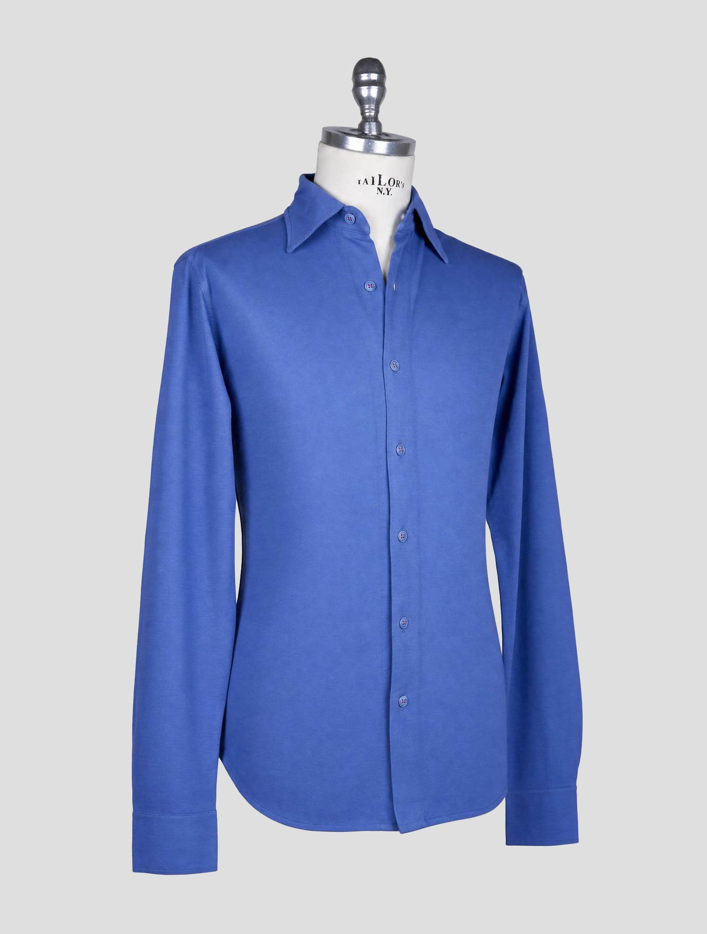 Kiton Light Blue Cotton Shirt