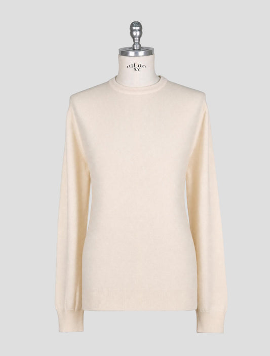 Kiton Beige Cashmere Sweater Crewneck