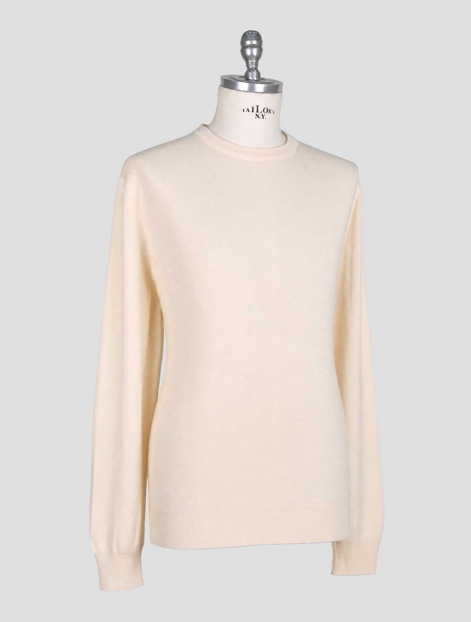 Kiton Beige Cashmere Sweater Crewneck