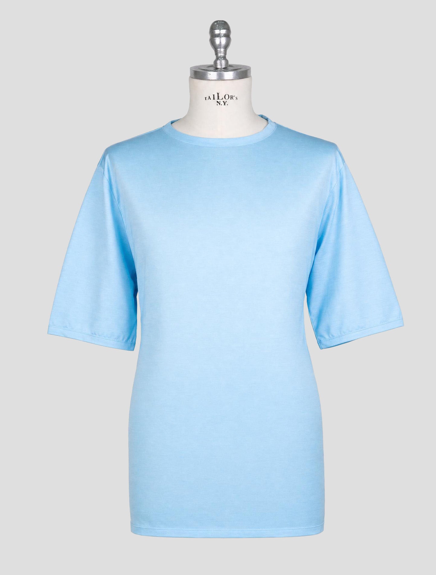Kiton Light Blue Cotton T-Shirt
