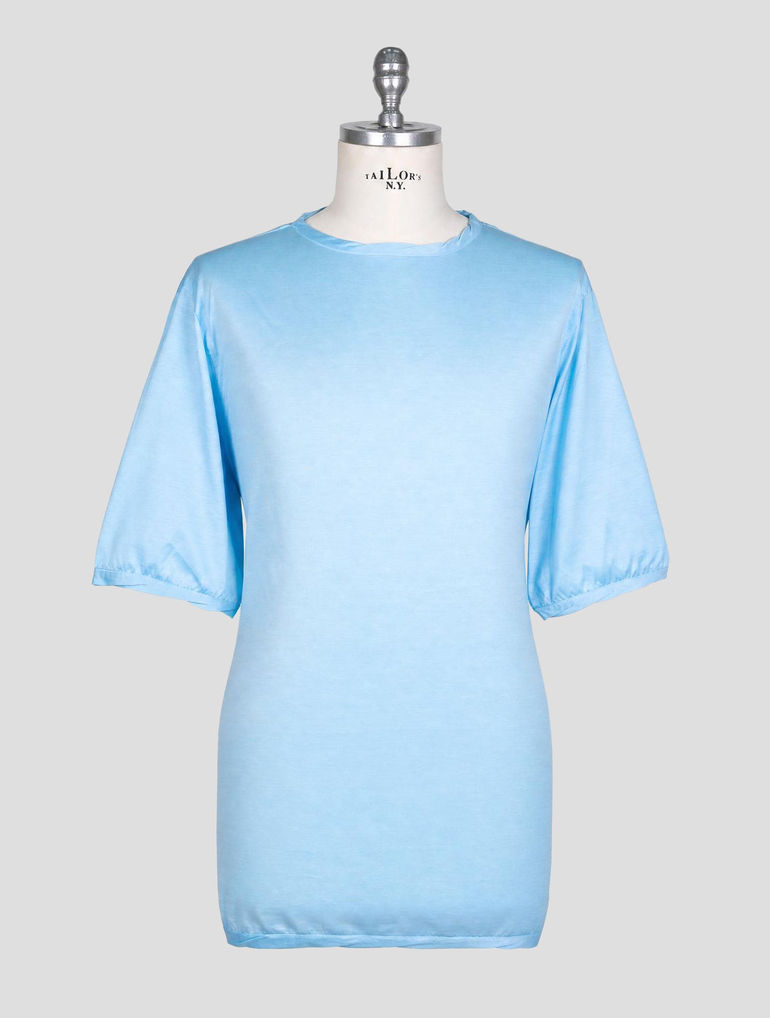 Kiton Light Blue Cotton T-Shirt