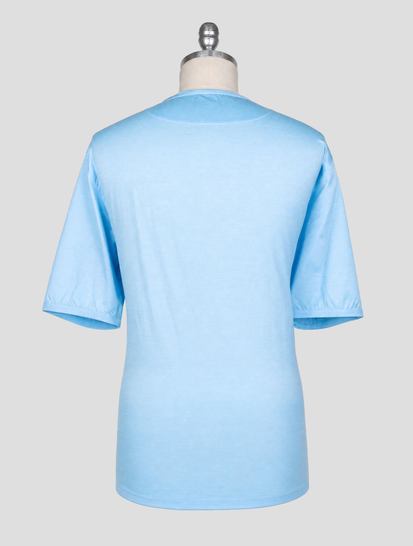 Kiton Light Blue Cotton T-Shirt