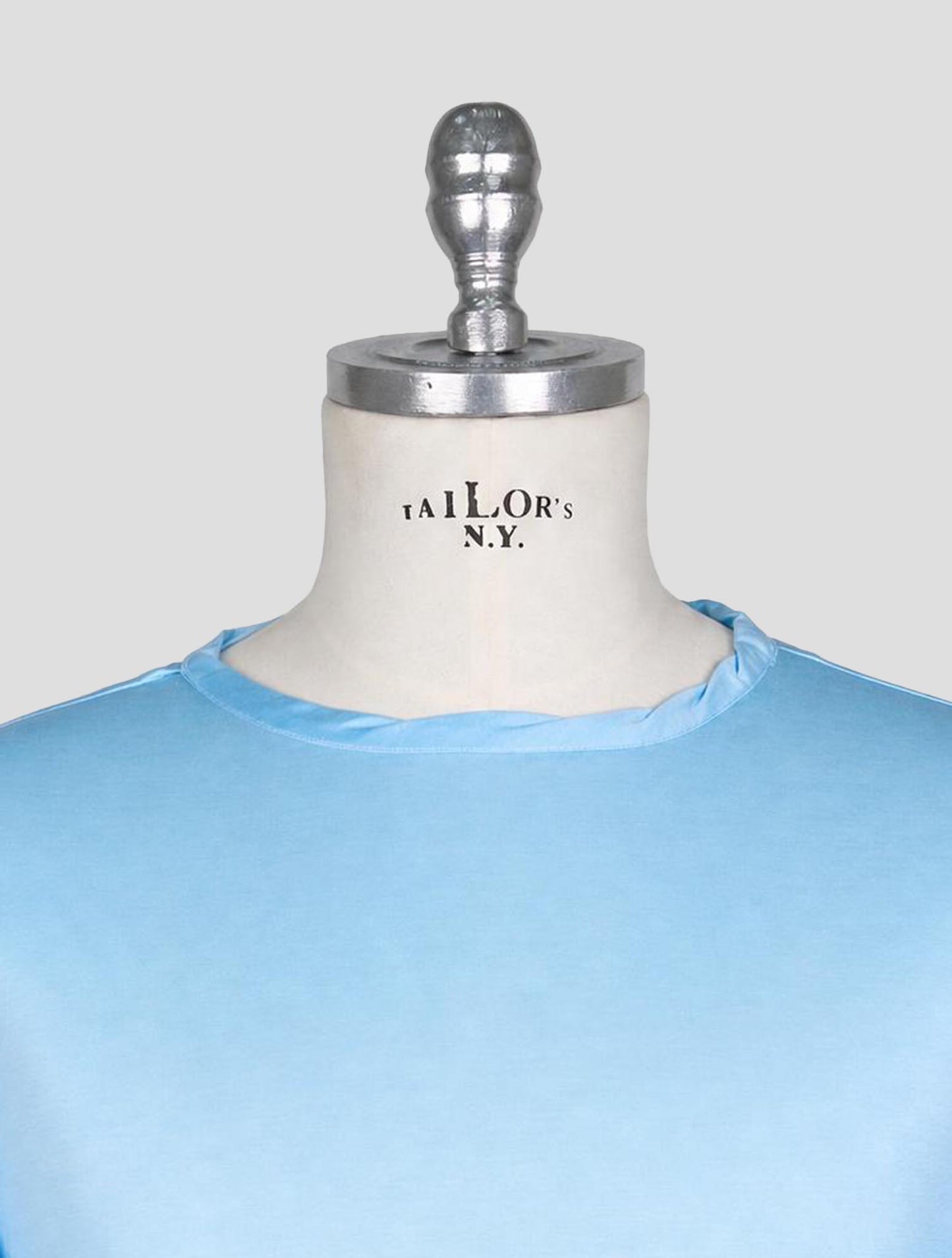 Kiton Light Blue Cotton T-Shirt