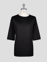 Kiton Black Cotton T-Shirt