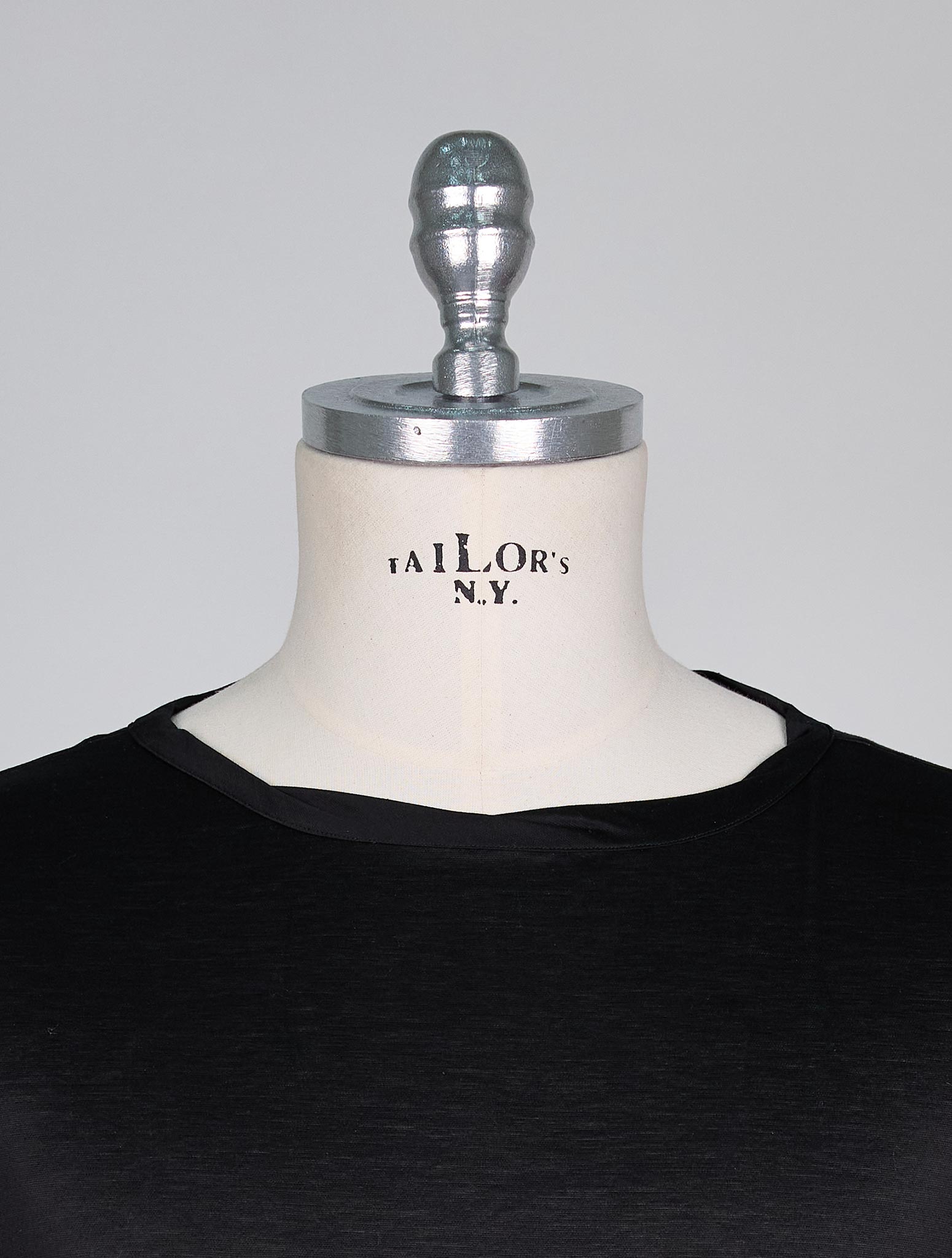 Kiton Black Cotton T-Shirt