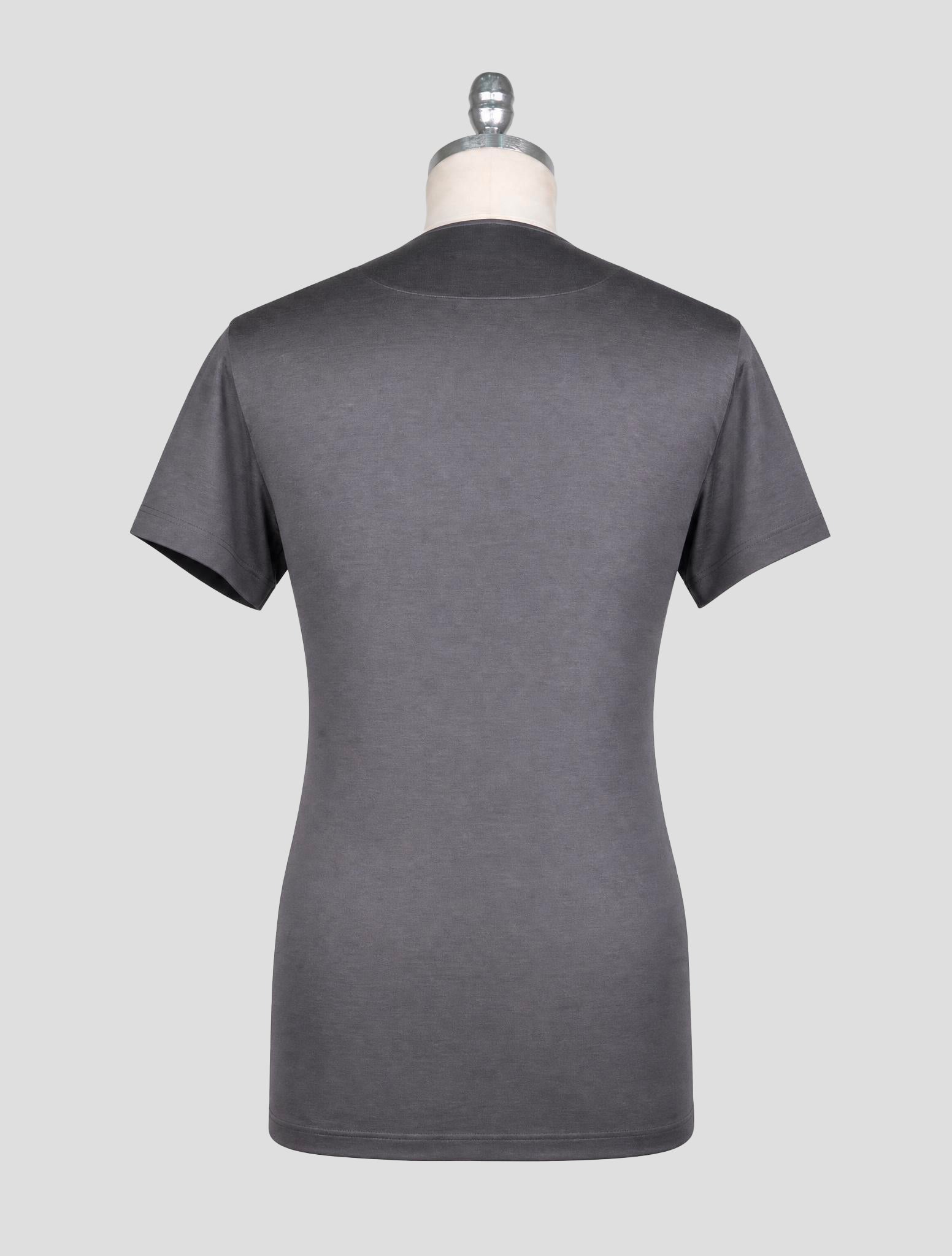 Kiton Gray Cotton T-Shirt