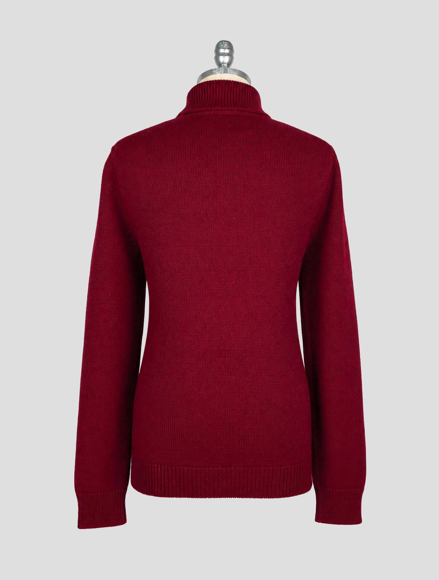 Kiton Burgundy White Cashmere Sweater Crewneck