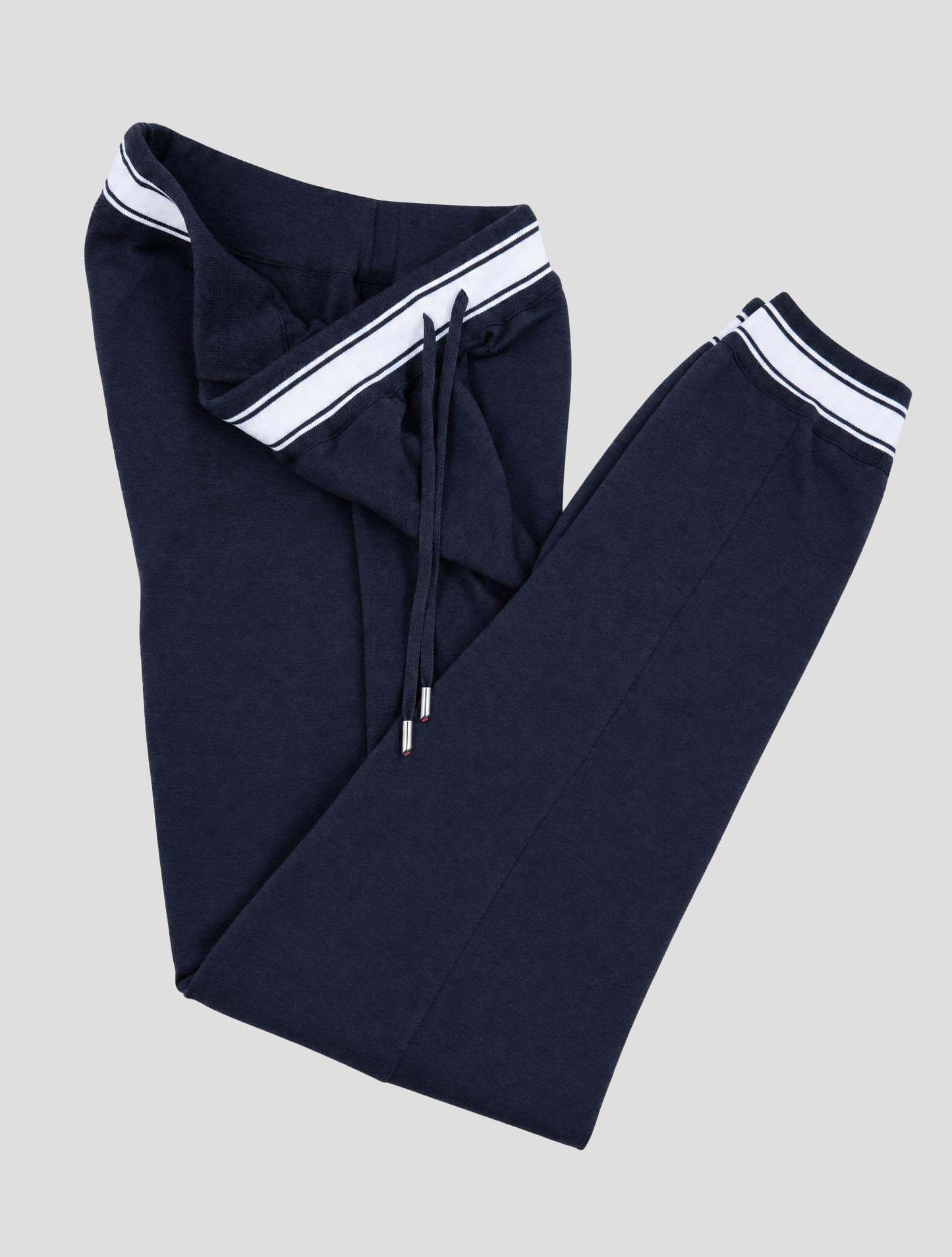 Kiton Black Cotton Pants