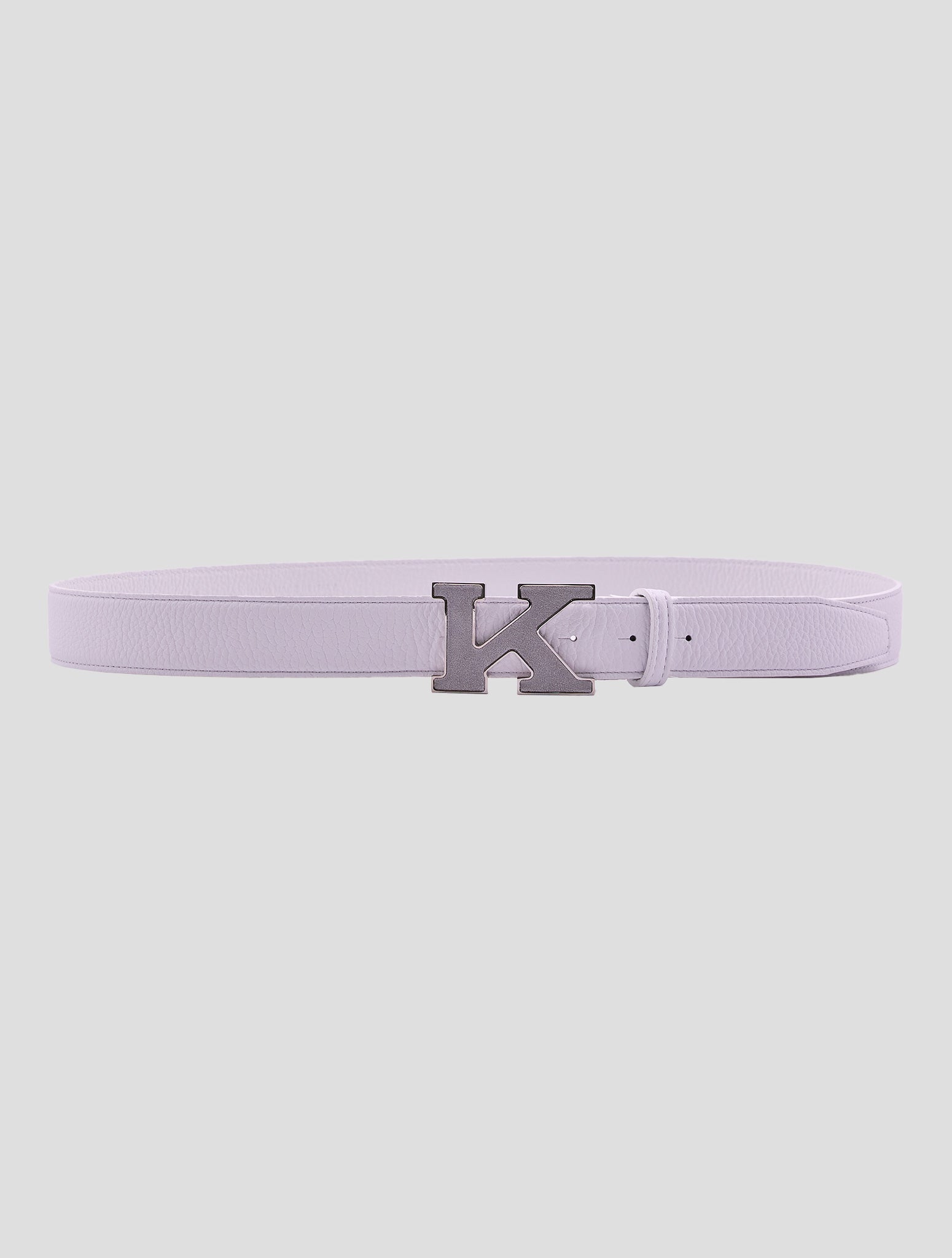 Kiton White Leather Belt