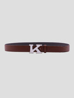 Kiton Brown Leather Suede Belt