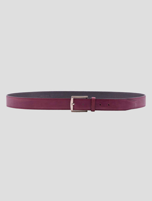 Kiton Burgundy Leather Belt